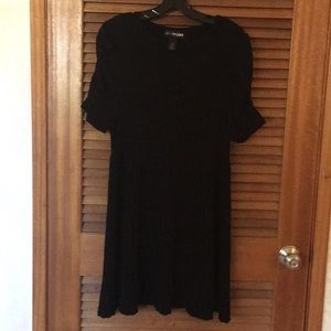 Lane Bryant skater sweater dress, black, 14/16w
